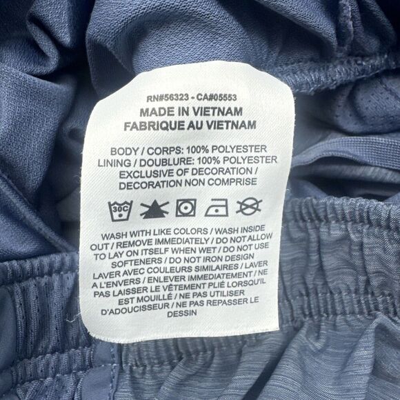 Nike Women’s Dri -Fit BLUE Tempo Running Shorts Elastic Waist Drawstring Sz S - Picture 7 of 10